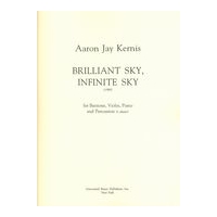 Brilliant Sky, Infinite Sky : For Baritone, Violin, Piano and Percussion (1 Player) (1990).