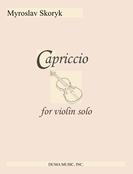 Capriccio : For Violin Solo.
