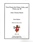 Two Pieces, Op. 90 : For Flute, Cello and Piano / edited by Bruce Gbur.