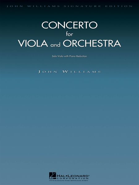 Concerto : For Viola and Orchestra - reduction For Viola and Piano.