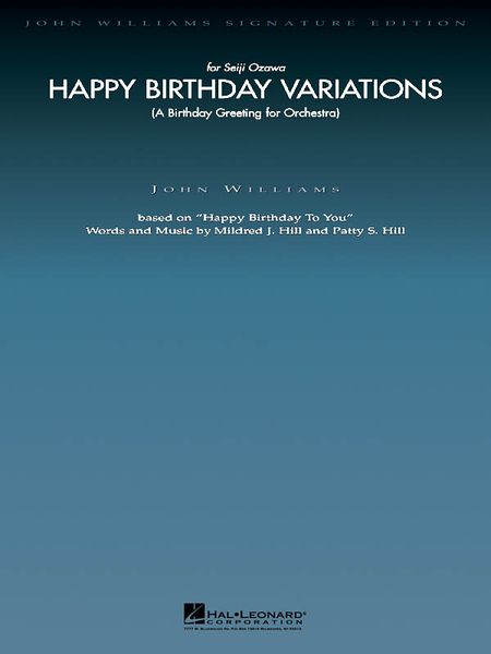 Happy Birthday Variations : For Orchestra.