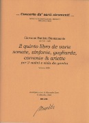Quinto Libro De Varie Sonate, Sinfonie, Gagliarde, Correnti E Arriete (Venezia, 1629).