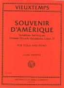 Souvenir D'amerique - Variations Burlesques (Yankee Doodle Variations), Op. 17 : For Viola & Piano.
