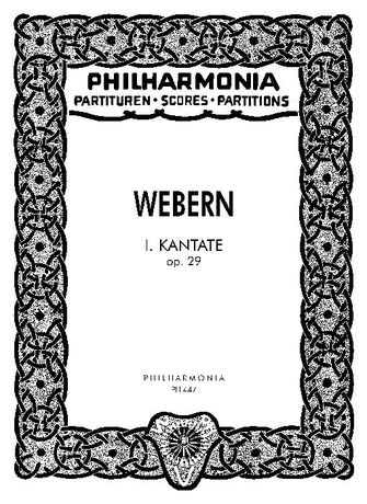 Kantate Nr. I. Op. 29 : For Soprano, Mixed Chorus & Orchestra.