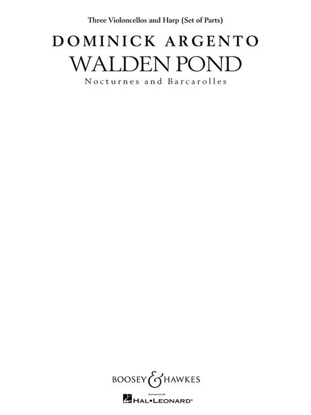 Walden Pond : For Mixed Chorus, Three Violoncellos, and Harp.