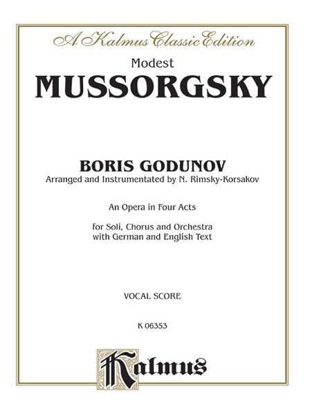 Boris Godunov [German/Russian] / Rimsky-Korsakov Version.