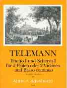 Trietto I und Scherzo I : Für 2 Flöten Oder 2 Violinen und Basso Continuo / ed. by Winfried Michel.