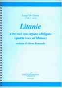 Litanie A Tre Voci Con Organo Obligato (Quarta Voce Ad Libitum) / edited by Alberto Romanello.