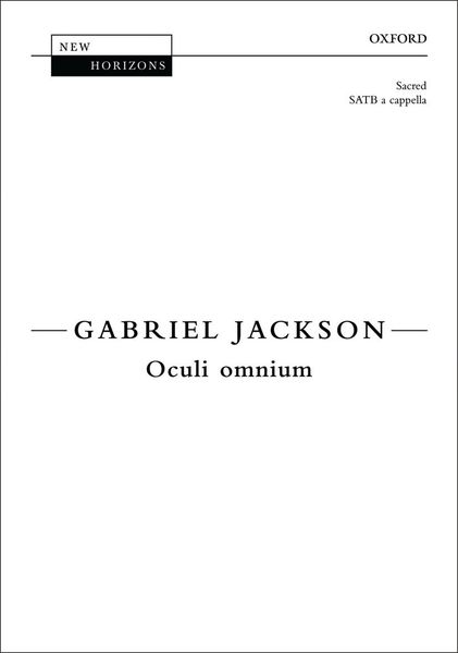 Oculi Omnium : For SATB Choir A Cappella.