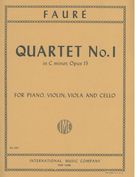 Quartet In C Minor, Op. 15 : For Violin, Viola, Violoncello and Piano.
