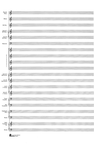 20-Stave Score Pad (Concert Band).