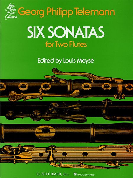 Six Sonatas : For 2 Flutes / Ed. Louis Moyse.