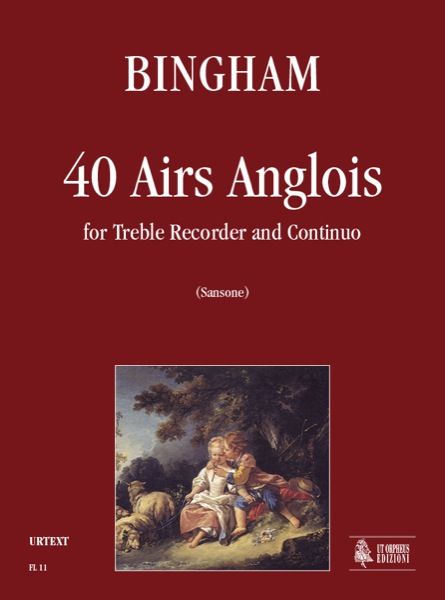 40 Airs Anglois : For Treble Recorder and Continuo / edited by Nicola Sansone.