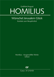 Wünschet Jerusalem Glück : Kantate Zum Neujahrsfest / edited by Uwe Wolf.