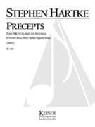 Precepts - Two Motets and An Anthem : For Mixed Chorus, Oboe, Chamber Organ and Strings (2007).