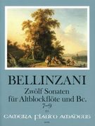 Zwölf Sonaten : Für Altblockflöte (Flöte, Violine) und Basso Continuo, 7-9 / ed. by Winfried Michel.
