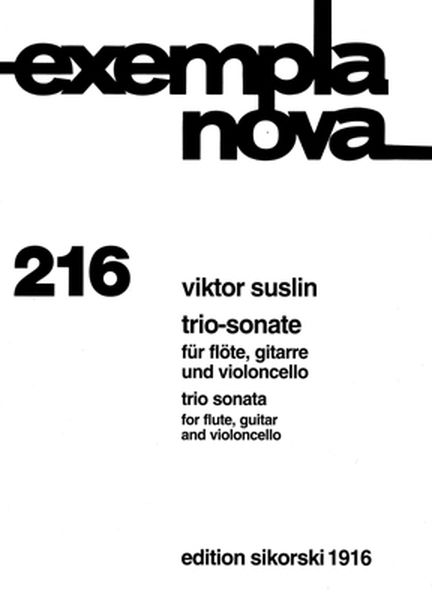 Trio Sonata : For Flute, Guitar and Violoncello (1971).