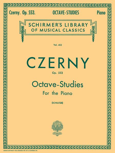 6 Octave-Studies In Progressive Difficulty, Op. 553 : For Piano / edited by Clemens Schultze.