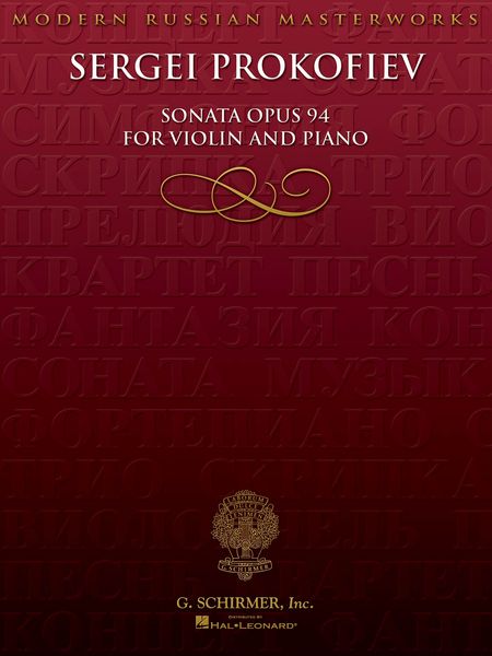 Sonata, Op. 94 : For Violin and Piano.