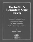 Prokofiev's Complete Song Texts.