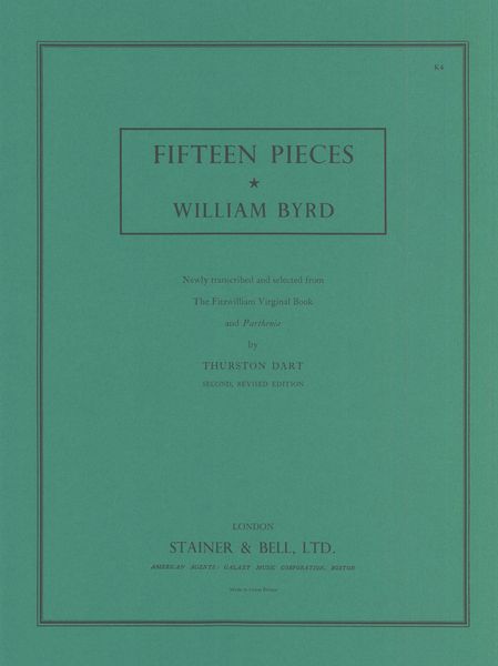 Fifteen Pieces / edited by Thurston Dart.