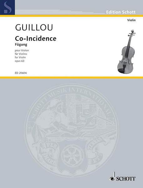 CO-Incidence - Fügung, Op. 63 : Pour Violon (2001).