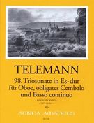 98. Triosonate In Es-Dur : Für Oboe, Obligates Cembalo und Basso Continuo, TWV 42:Es3.