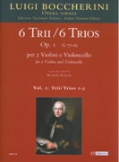 6 Trios, Op. 1, G 77-82 : For 2 Violins and Cello - Vol. 1, Trios 1-3 / Ed. Rudolf Rasch.