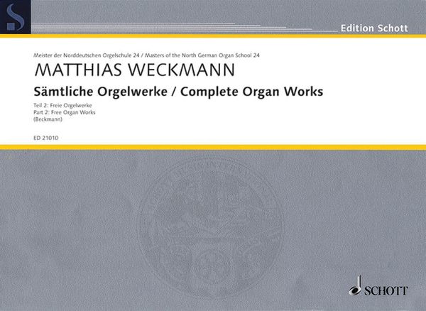 Sämtliche Orgelwerke, Teil 2 : Freie Orgelwerke / edited by Klaus Beckmann.