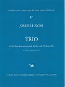 Trio, Hob. V:Es1 : Für Violine, Viola und Violoncello.