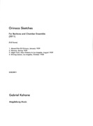 Orinoco Sketches : For Baritone and Chamber Ensemble (2011).