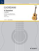 Vier Sonaten, Vol. 1 : Für Gitarre und Cembalo / Ed. by Hugo Ruf.