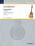 Vier Sonaten, Vol. 2 : Für Gitarre und Cembalo / Ed. by Hugo Ruf.