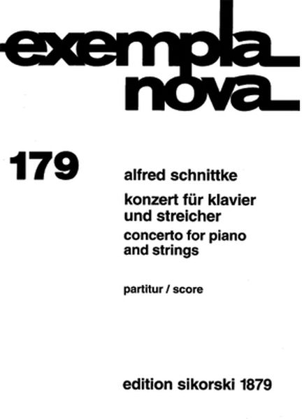 Concerto : For Piano and String Orchestra.