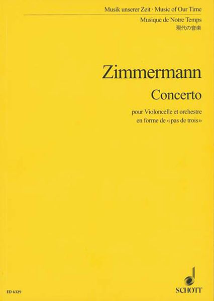 Concerto : Pour Violoncello Et Orchestre En Forme De Pas De Trois (1965/66).