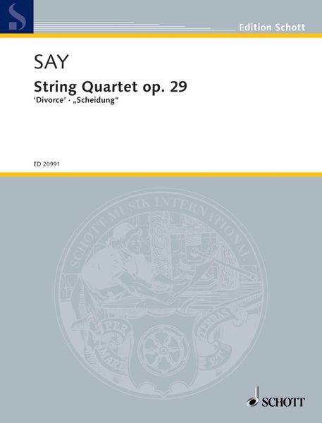 String Quartet, Op. 29 (Divorce) (2010).