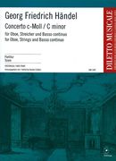 Concerto C-Moll : For Oboe, Strings and Continuo / edited by Sandro Caldini.