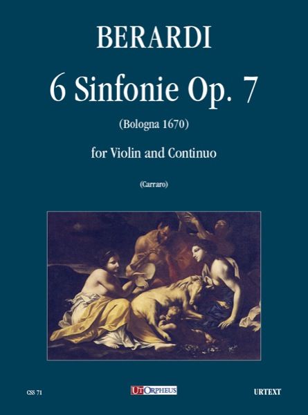 6 Sinfonie, Op. 7 (Bologna 1670) : For Violin and Continuo / edited by Gregorio Carraro.
