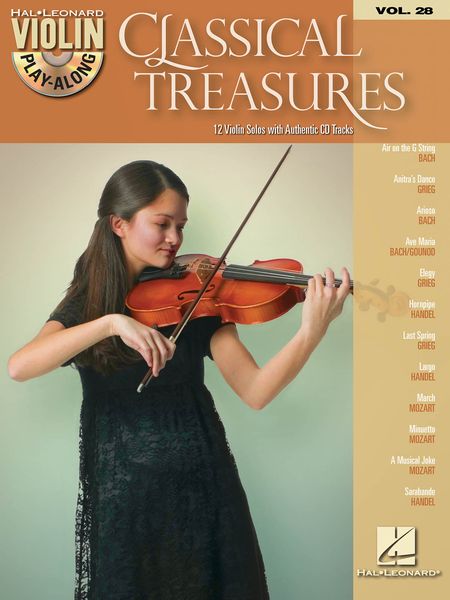Classical Treasures : 12 Violin Solos With Authentic CD Tracks.