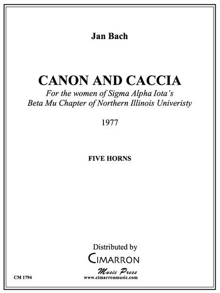 Canon and Caccia : For Five Horns (1977).