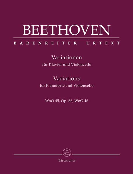 Variationen : Für Klavier und Violoncello / edited by Jonathan Del Mar.
