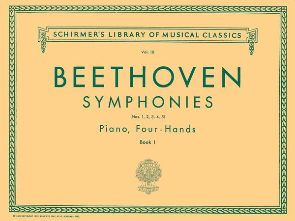 Symphonies, Vol. 1 (1-5) : Piano, 4-Hands.