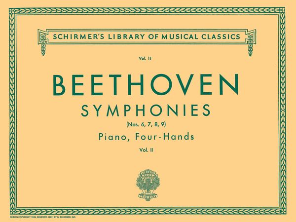 Symphonies, Vol. 2 (6-9) : Piano, 4-Hands.