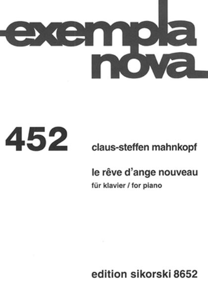 Reve d'Ange Nouveau : For Piano (1999).