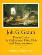 Trio In C-Dur : Für Violine Oder Flöte, Viola und Basso Continuo / edited by Michael Jappe.