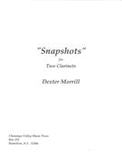 Snapshots : For Two Clarinets.