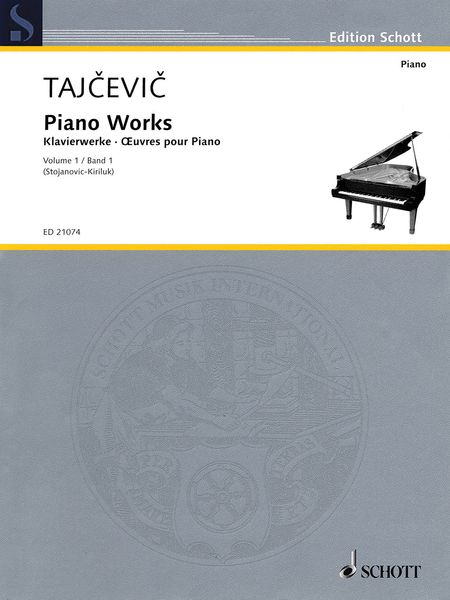 Piano Works, Vol. 1 / edited by Radmila Stojanovic-Kiriluk.
