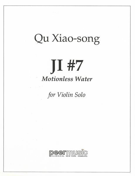 Ji #7 : For Violin Solo.
