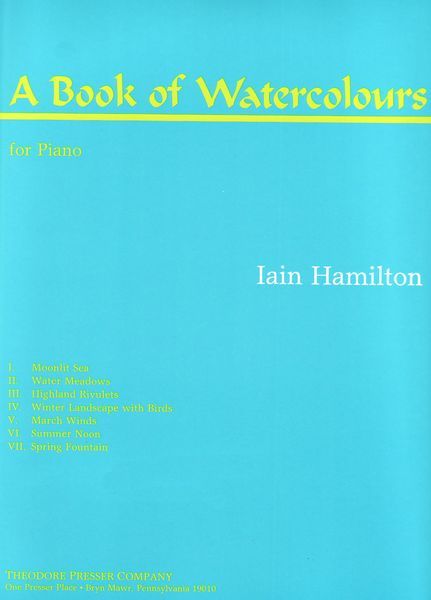 Book Of Watercolours : For Piano (1993).