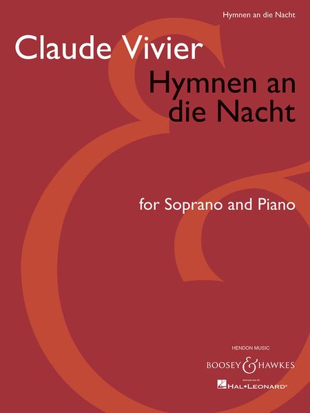 Hymnen An Die Nacht : For Soprano and Piano.